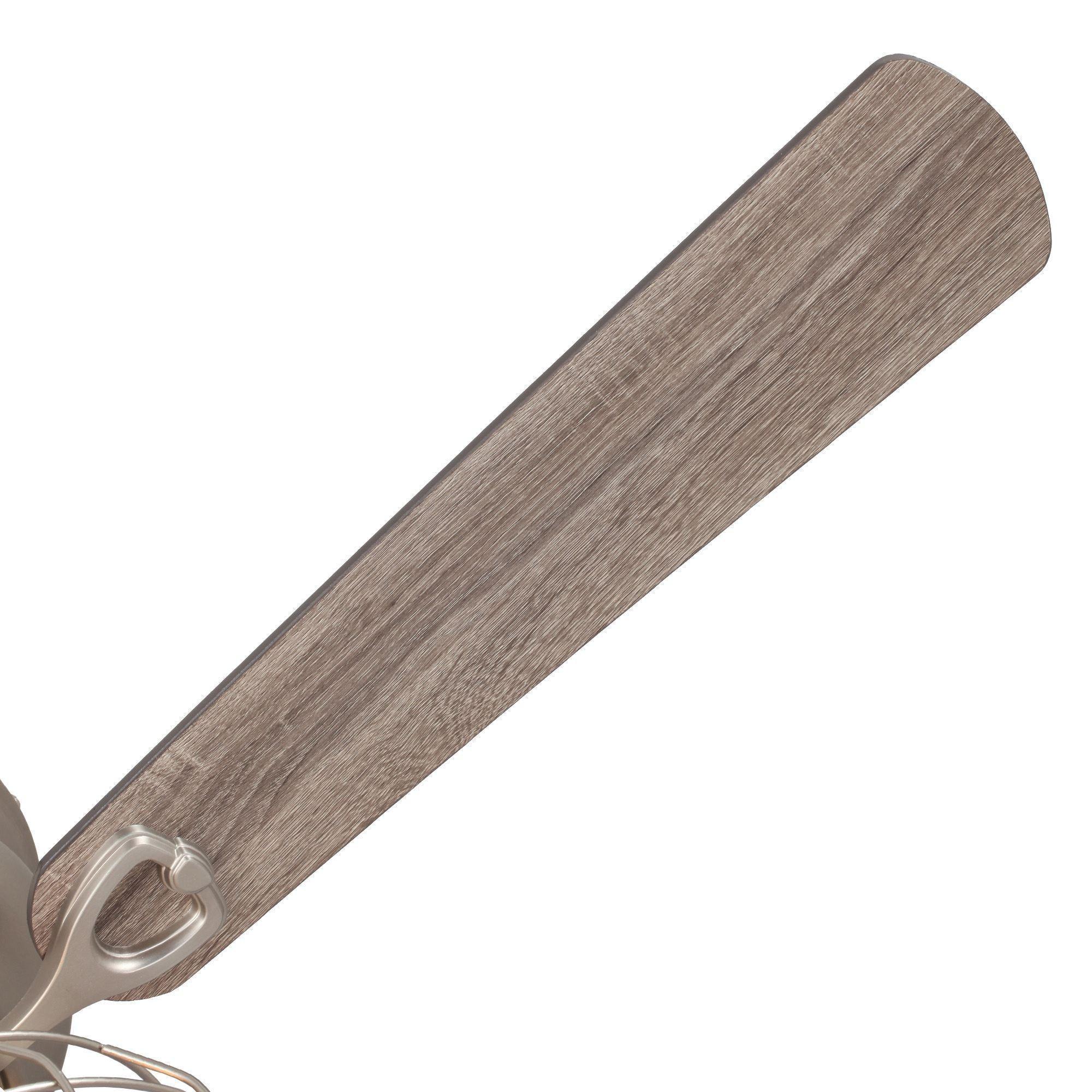 Reversible ceiling fan blade in gray woodgrain finish