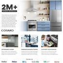 Cosmo 36-Inch 27.4 Cu. Ft. French Door Refrigerator in Matte Black (COS-RFFV283RBK)