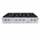 Vezeni 48-Inch Randolph Range in Stainless Steel with Silver Knob (VCN4804-PRO-SV)