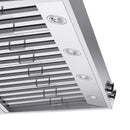 Kucht 48-Inch 1200 CFM Ducted Under Cabinet Range Hood in Stainless Steel with Digital Controls (KRH480-SS)