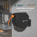 Giraffe Tools 3/8-Inch, 50 Ft. Retractable Air Hose Reel-PP Housing (AWA15US)