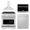 ZLINE 4-Piece Appliance Package - 30-Inch Gas Range, Tall Tub Dishwasher, Microwave Oven & Premium Hood (4KP-SGRRH30-MODWV)