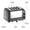 Dualit 4 Slice NewGen Toaster in Metallic Charcoal (47154)