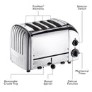 Dualit 4 Slice NewGen Toaster in Chrome (47150)