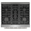 Kostch 30-Inch Gas Range with 5 Burners & 4.55 Cu. Ft. Convection Oven in Stainless Steel (KOS-30RG03M-S)