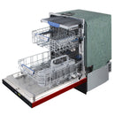 Kostch 24-Inch Top Control Built-In Dishwasher with Third Rack & 45 dBA in Red (KOS-24DWH03M-R)
