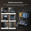 Roborock QV 35S Robot Vacuum with Multifunctional Dock, 10000 Pa Suction Power and Dual Liftable Spinning Mops