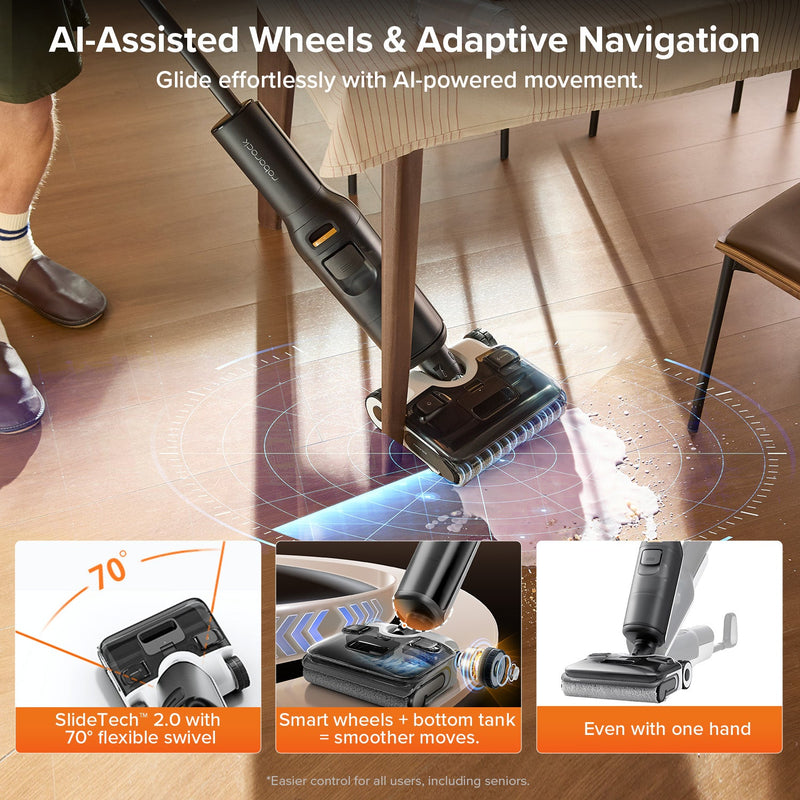 Roborock F25 ACE & F25 ALT Wet and Dry Vacuum Cleaner with 20000 Pa Suction Power and Auto Detergent Dispenser