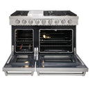 Kostch 48-Inch Gas Range with 6 Burners, Griddle Cooktop & 6.8 Cu. Ft. Convection Oven in Stainless Steel (KOS-48RG03M-S)