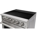 Kostch 30-Inch Glass Top Electric Range with 5 Burners & 4.55 Cu. Ft. Convection Oven in Stainless Steel (KOS-30RE06H-S)