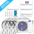 MRCOOL DIY 5th Gen 36,000 BTU 4-Zone Ductless Mini Split Air Conditioner and Heat Pump with 6K+6K+6K+12K BTU Wall Mount Indoor Units