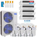 MRCOOL DIY 5th Gen 55,000 BTU 4-Zone Ductless Mini Split Air Conditioner and Heat Pump with 9K+9K+9K+12K BTU Ceiling Cassette Indoor Units