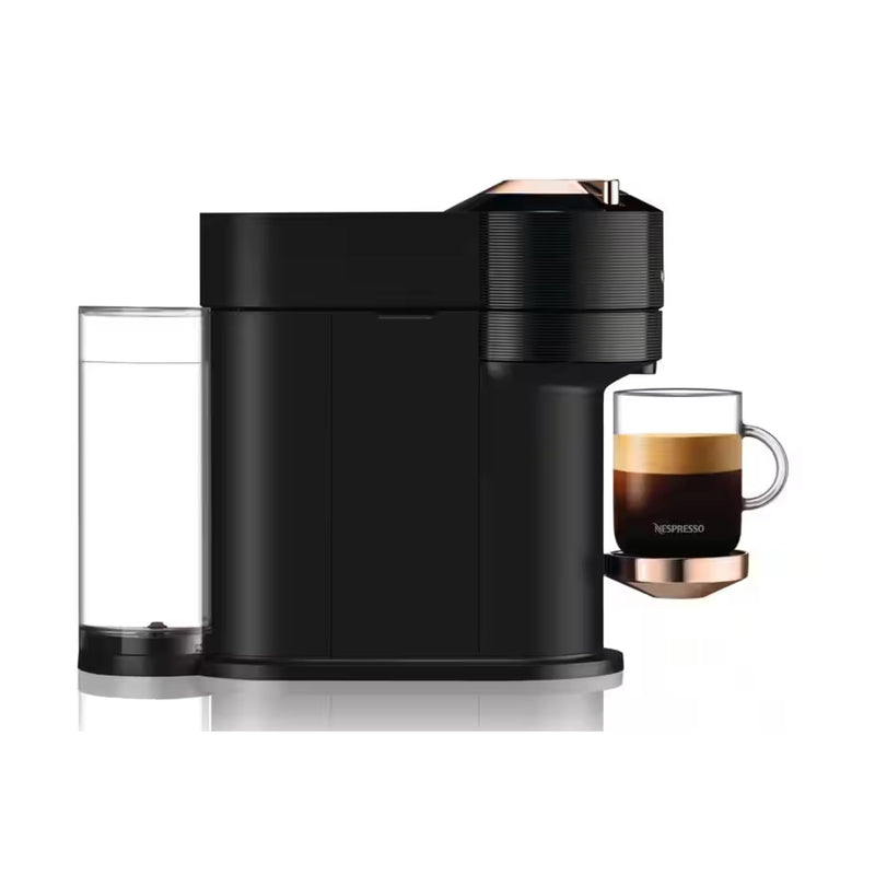 De'Longhi Nespresso Vertuo Next Premium Coffee and Espresso Maker in Black and Rose Gold (ENV120B)