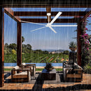 Parrot Uncle Winni All-Aluminum IPX4 Outdoor Ceiling Fan with Remote Control