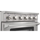 Kostch 36-Inch Glass Top Electric Range with 5 Burners & 6 Cu. Ft. Convection Oven in Stainless Steel (KOS-36RE06H-S)