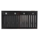 Kucht Professional 48-Inch 1,200 CFM Under Cabinet Range Hood in Dark Titanium Stainless Steel (KRH483A)