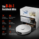 Roborock S8 MaxV Ultra with 8-in-1 RockDock® Ultra, 10,000 Pa, Liftable brush & Mop and Multifunction dock and