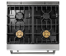 Thor Kitchen 6-Piece Appliance Package - 30-Inch Propane Gas Range, Tilt Panel, Refrigerator with Water Dispenser, Wall Mount Hood, Dishwasher, Microwave Drawer, & Wine Cooler in Stainless Steel