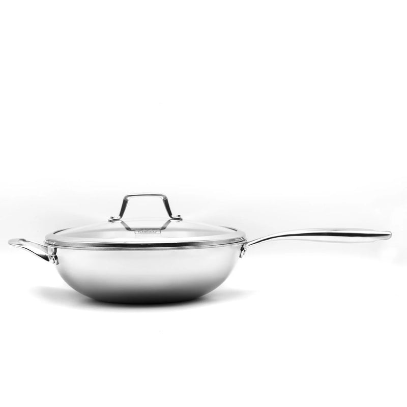 Kucht Professional Stainless Steel 3-Ply Wok with Lid (KW309)