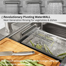 Forno Acqua 45-Inch Drop-In/Undermount 3-Level Workstation Sink with Two Faucets & Glass Rinser (J-WP31)