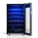 TCL 24 Bottle 2.4 Cu. Ft. Wine Cooler, Low Noise Operation, Digital Controls, LED Lighting, Glass Doors, Freestanding (TRW24F6AS)