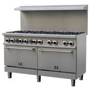 Forno Commerciale 60-Inch Stainless Steel Gas Range with 10 Burners & 300K BTU (FCMGR0093-60)
