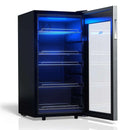 TCL 121 Can 2.4 Cu. Ft. Beverage Cooler, Digital Controls, LED Lighting, Glass Doors, Freestanding, Removable Shelves (TRV121FAS)