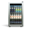 TCL 102 Can 2.4 Cu. Ft. Beverage Cooler, Digital Controls, LED Lighting, Glass Doors, Freestanding, Removable Shelves (TRV102FAS)