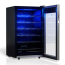 TCL 24 Bottle 2.4 Cu. Ft. Wine Cooler, Low Noise Operation, Digital Controls, LED Lighting, Glass Doors, Freestanding (TRW24F6AS)