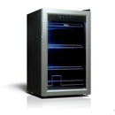 TCL 102 Can 2.4 Cu. Ft. Beverage Cooler, Digital Controls, LED Lighting, Glass Doors, Freestanding, Removable Shelves (TRV102FAS)
