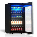 TCL 121 Can 2.4 Cu. Ft. Beverage Cooler, Digital Controls, LED Lighting, Glass Doors, Freestanding, Removable Shelves (TRV121FAS)