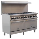 Forno Commerciale 60-Inch Stainless Steel Gas Range with 10 Burners & 300K BTU (FCMGR0093-60)