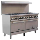 Forno Commerciale 60-Inch Stainless Steel Gas Range with 10 Burners & 300K BTU (FCMGR0093-60)