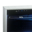 TCL 102 Can 2.4 Cu. Ft. Beverage Cooler, Digital Controls, LED Lighting, Glass Doors, Freestanding, Removable Shelves (TRV102FAS)