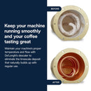 De'Longhi Coffee Care Kit, Essential Coffee Machine Maintenance Products, Suitable for Machines with Filters (DLSC306)