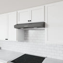 Zephyr Breeze II, Under Cabinet Range Hood, 30", Black Stainless Steel, LED (AK1200CBS)