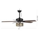 Parrot Uncle 52-Inch Alward Smart Fan with Light Kit (F6319-SMART)