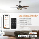 Parrot Uncle 52-Inch Alward Smart Fan with Light Kit (F6319-SMART)