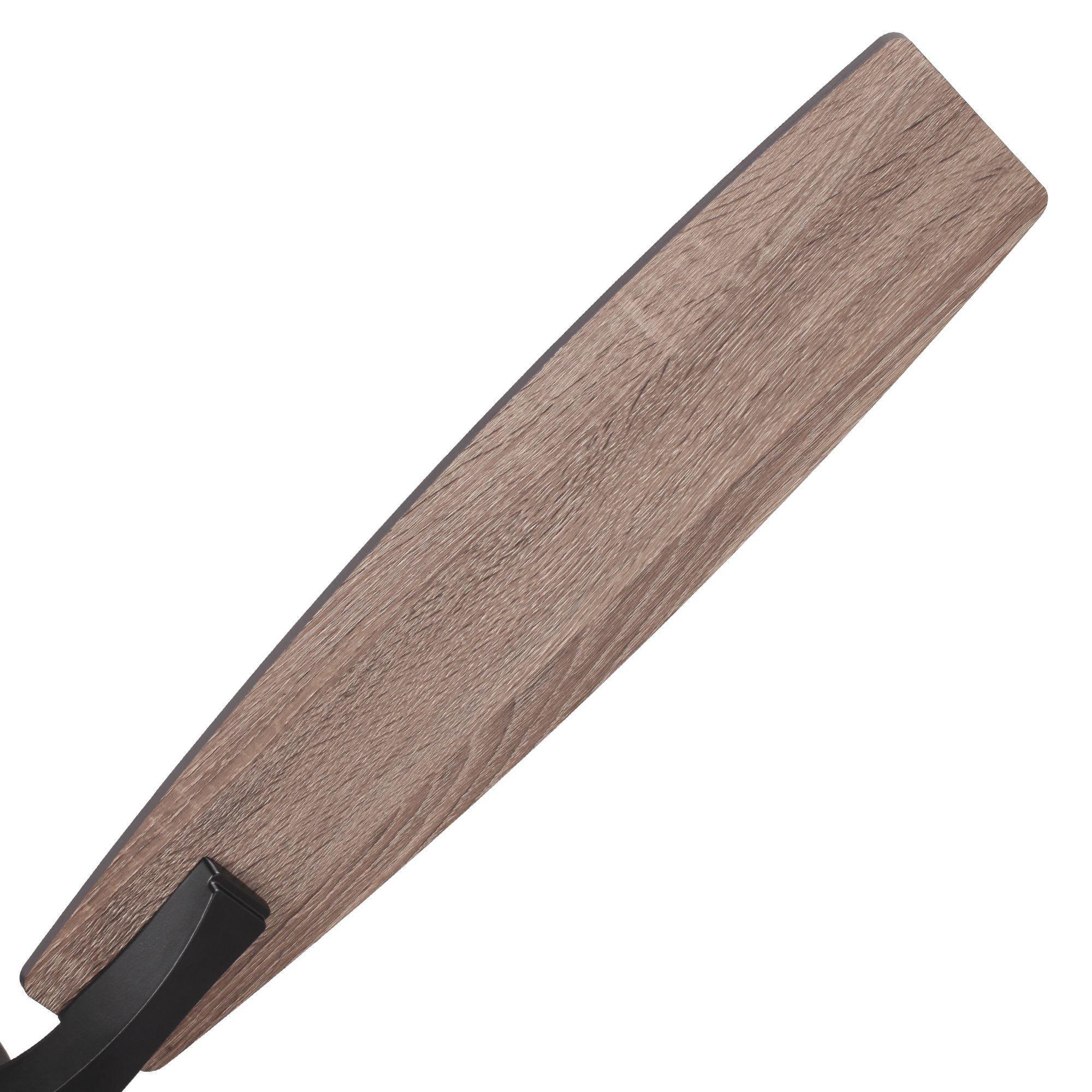 Wood ceiling fan blade with textured grain