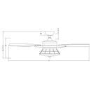 Parrot Uncle 52-Inch Antone Industrial Downrod Mount Reversible Ceiling Fan with Lighting and Remote Control (F6311Q110V)