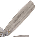 Parrot Uncle 52-Inch Bangatore Traditional Chrome Flush Mount Reversible Ceiling Fan with Lighting and Remote Control (F6291QQ110V)
