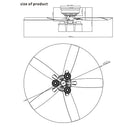 Parrot Uncle 52-Inch Bangatore Traditional Chrome Flush Mount Reversible Ceiling Fan with Lighting and Remote Control (F6291QQ110V)