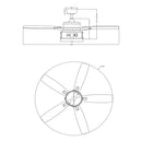 Parrot Uncle 52-Inch Coimbatore Farmhouse Downrod Mount Reversible Ceiling Fan with Lighting and Remote Control (F6331110V)