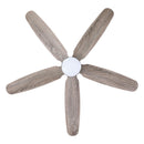 Parrot Uncle 52-Inch Dicken Farmhouse Downrod Mount Reversible Ceiling Fan with Lighting and Remote Control (BBLAB014A0)
