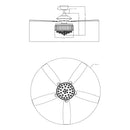 Parrot Uncle 52-Inch Elkton Modern Reversible Crystal Fandelier with Lighting and Remote Control (F6252QQ110V)