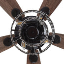 Parrot Uncle 52-Inch Howell Modern Downrod Mount Reversible Crystal Ceiling Fan with Lighting and Remote Control