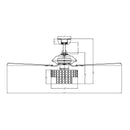 Parrot Uncle 52-Inch Howell Modern Downrod Mount Reversible Crystal Ceiling Fan with Lighting and Remote Control