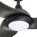 Parrot Uncle 52-Inch Industrial DC Motor Downrod Mount Reversible Ceiling Fan with LED Lighting and Remote Control