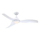 Parrot Uncle 52-Inch Industrial DC Motor Downrod Mount Reversible Ceiling Fan with LED Lighting and Remote Control