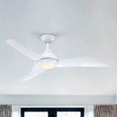 Parrot Uncle 52-Inch Industrial DC Motor Downrod Mount Reversible Ceiling Fan with LED Lighting and Remote Control